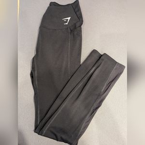 Gymshark training mesh pocket leggings, small, black